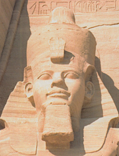 Kalliokaiverrus faarao Ramses II:sta. 
