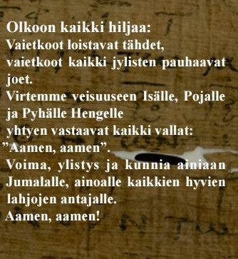 Suomennos kreikankielisestä virrestä. Taustakuva ©: thefirsthymnmovie.com